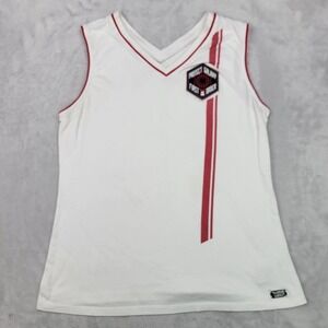 Star Wars Shirt Boys Large White Red‎ Tank Top Galaxy Edge Theme Park Kids Youth